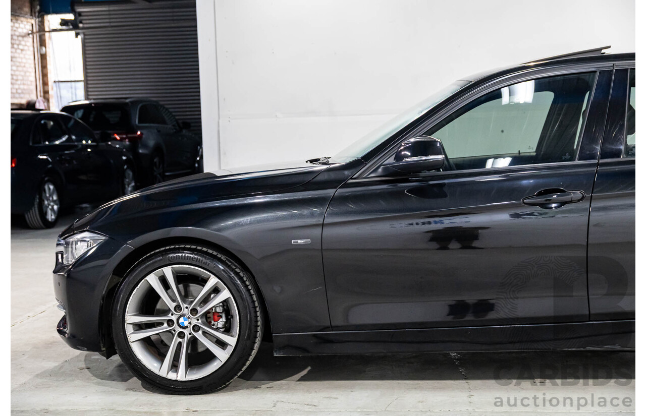 11/2013 BMW 320d Sport F30 4d Sedan Black Sapphire Metallic Turbo Diesel 2.0L