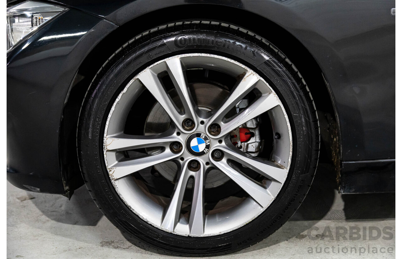 11/2013 BMW 320d Sport F30 4d Sedan Black Sapphire Metallic Turbo Diesel 2.0L