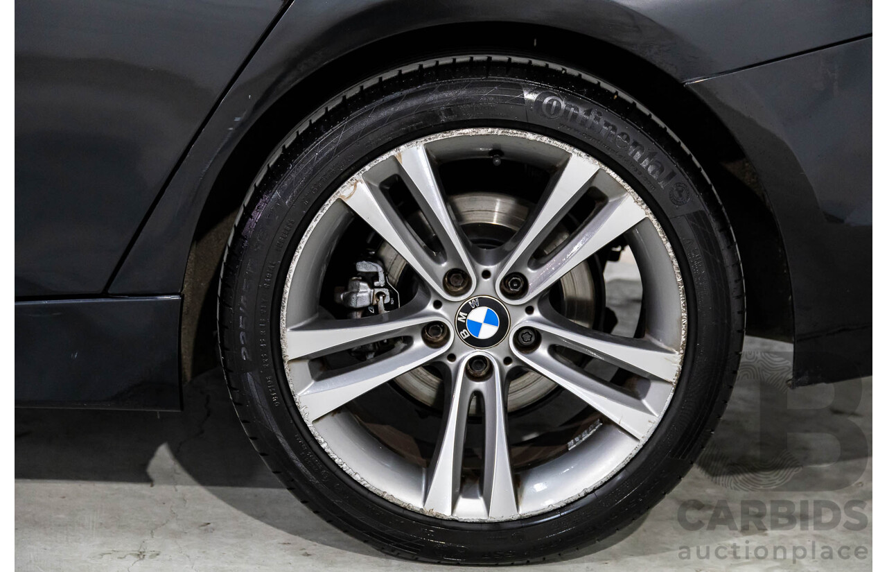 11/2013 BMW 320d Sport F30 4d Sedan Black Sapphire Metallic Turbo Diesel 2.0L