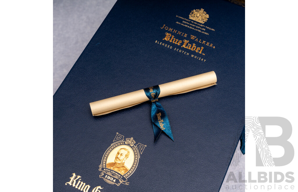 Johnnie Walker Blue Label King George V Edition Blended Scotch Whiskey in Presentation Box
