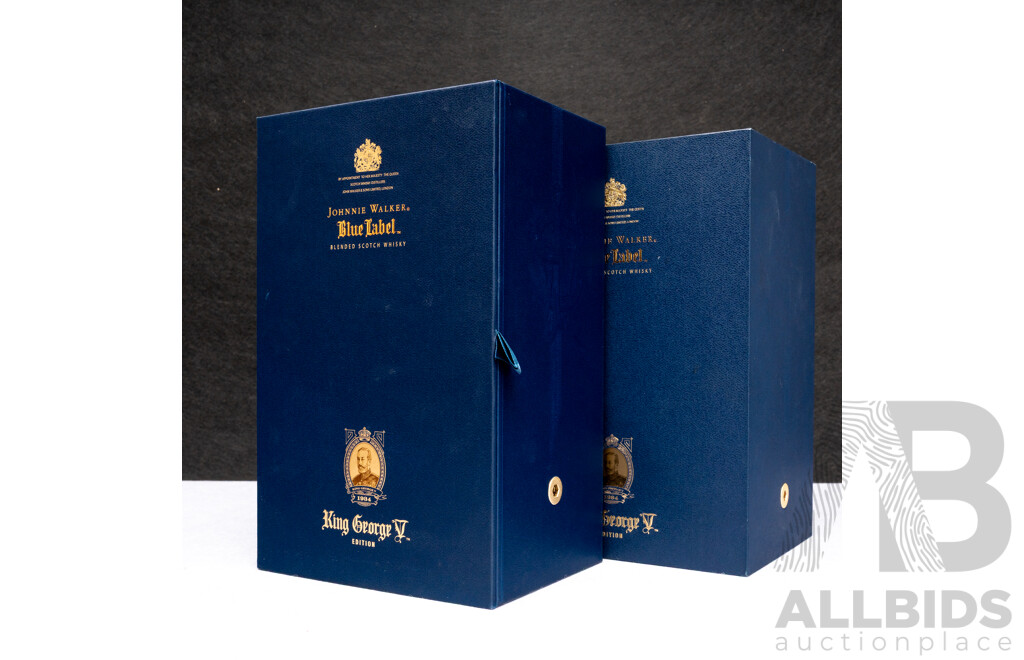 Johnnie Walker Blue Label King George V Edition Blended Scotch Whiskey in Presentation Box