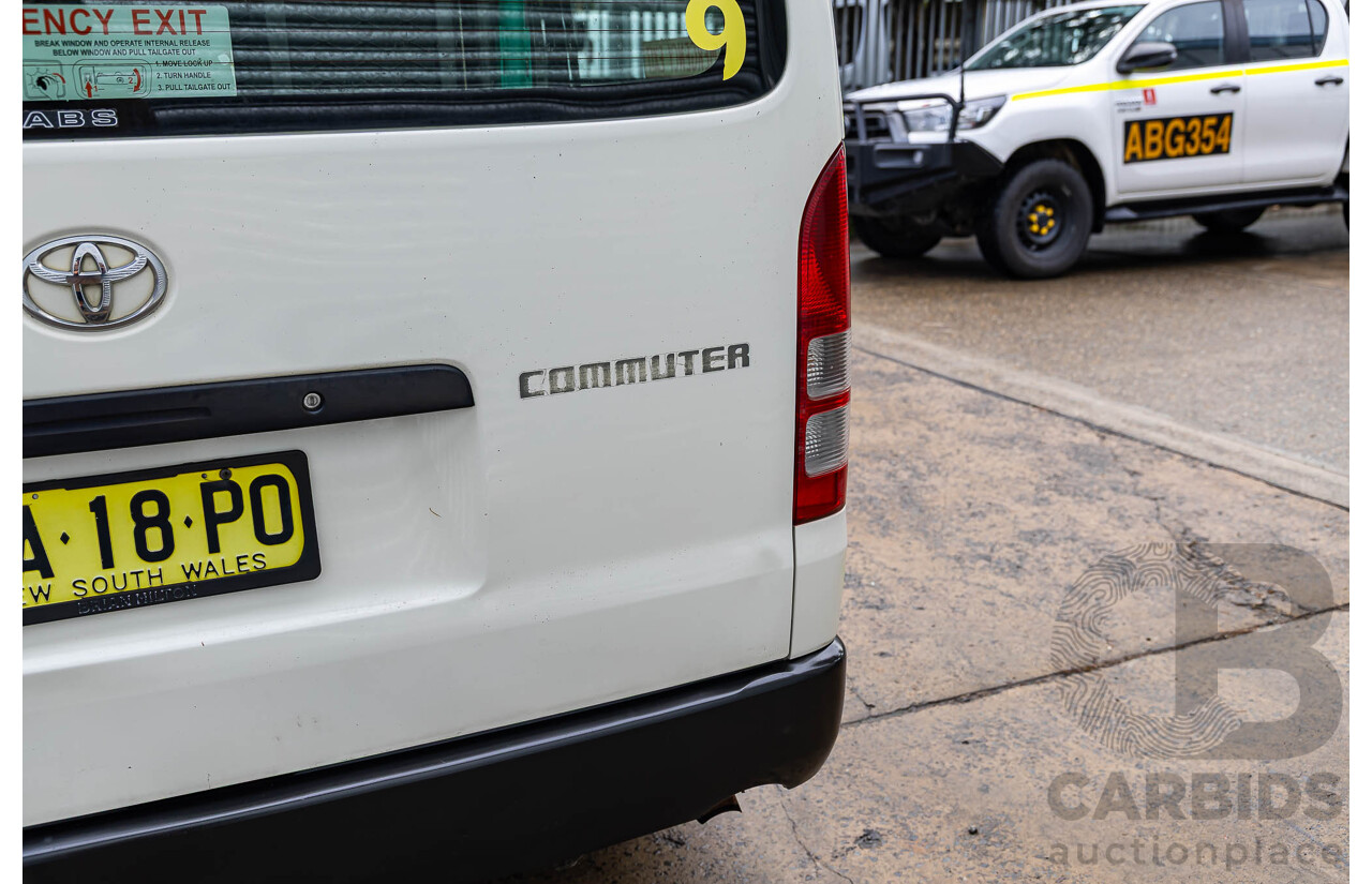 2/2009 Toyota Hiace Commuter Super LWB TRH223R MY07 Upgrade Bus French Vanilla White 2.7L - Custom Wheelchair Lift 11Seater