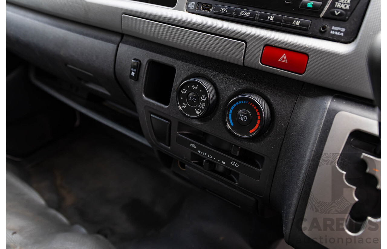 8/2010 Toyota Hiace Commuter Super LWB TRH223R MY07 Upgrade Bus French Vanilla White 2.7L - Custom Wheelchair Lift 10 Seater