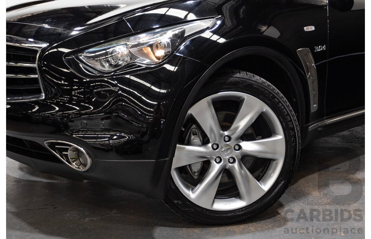 10/2016 Infiniti QX70 3.0D S Premium (AWD) 4d Wagon Obsidian Black Metallic Turbo Diesel V6 3.0L