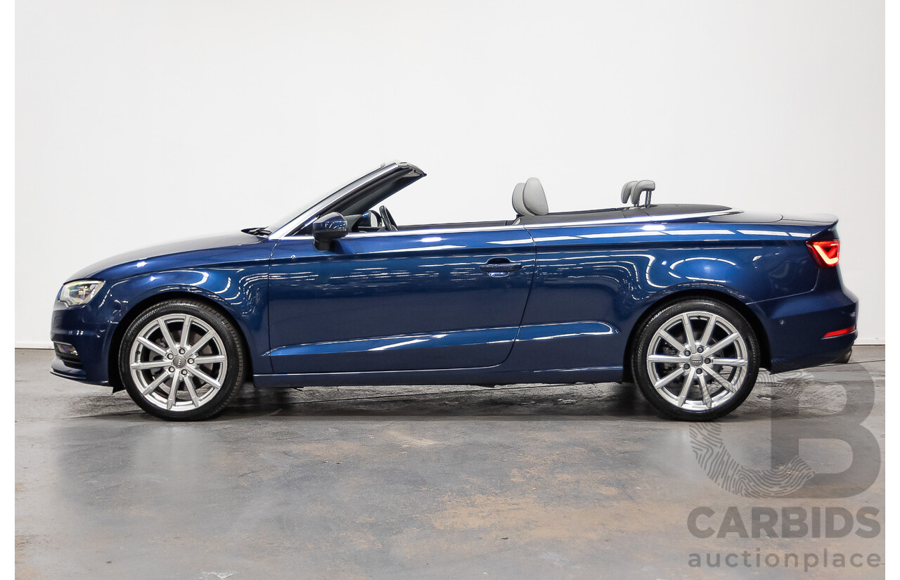 02/2015 Audi A3 1.8 TFSI AMBITION 8V MY15 2D Cabriolet Scuba Blue Turbo 1.8L
