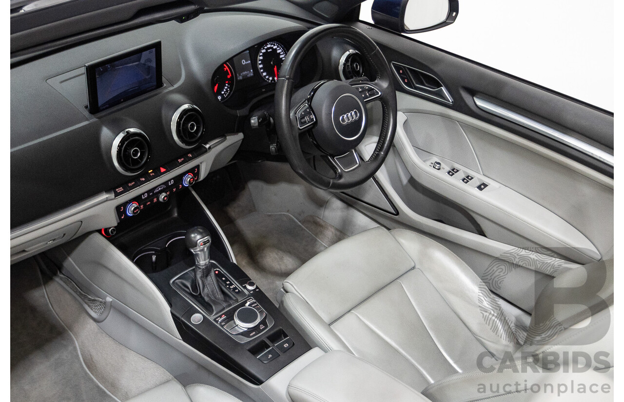 02/2015 Audi A3 1.8 TFSI AMBITION 8V MY15 2D Cabriolet Scuba Blue Turbo 1.8L