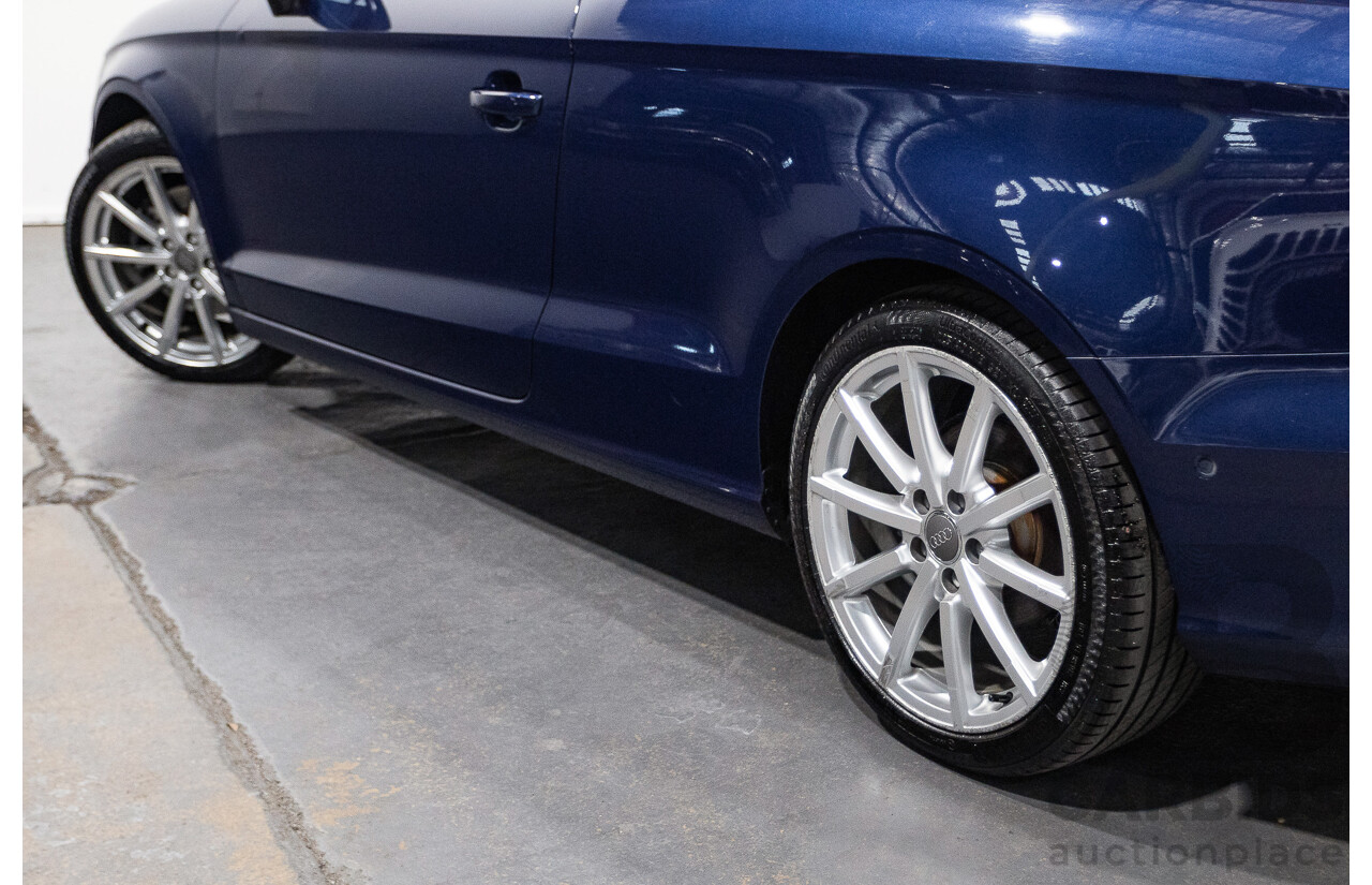 02/2015 Audi A3 1.8 TFSI AMBITION 8V MY15 2D Cabriolet Scuba Blue Turbo 1.8L