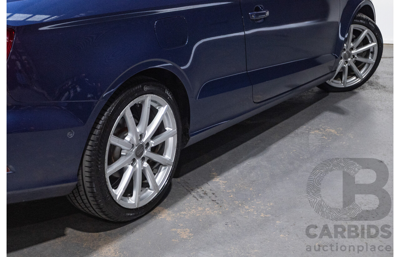 02/2015 Audi A3 1.8 TFSI AMBITION 8V MY15 2D Cabriolet Scuba Blue Turbo 1.8L