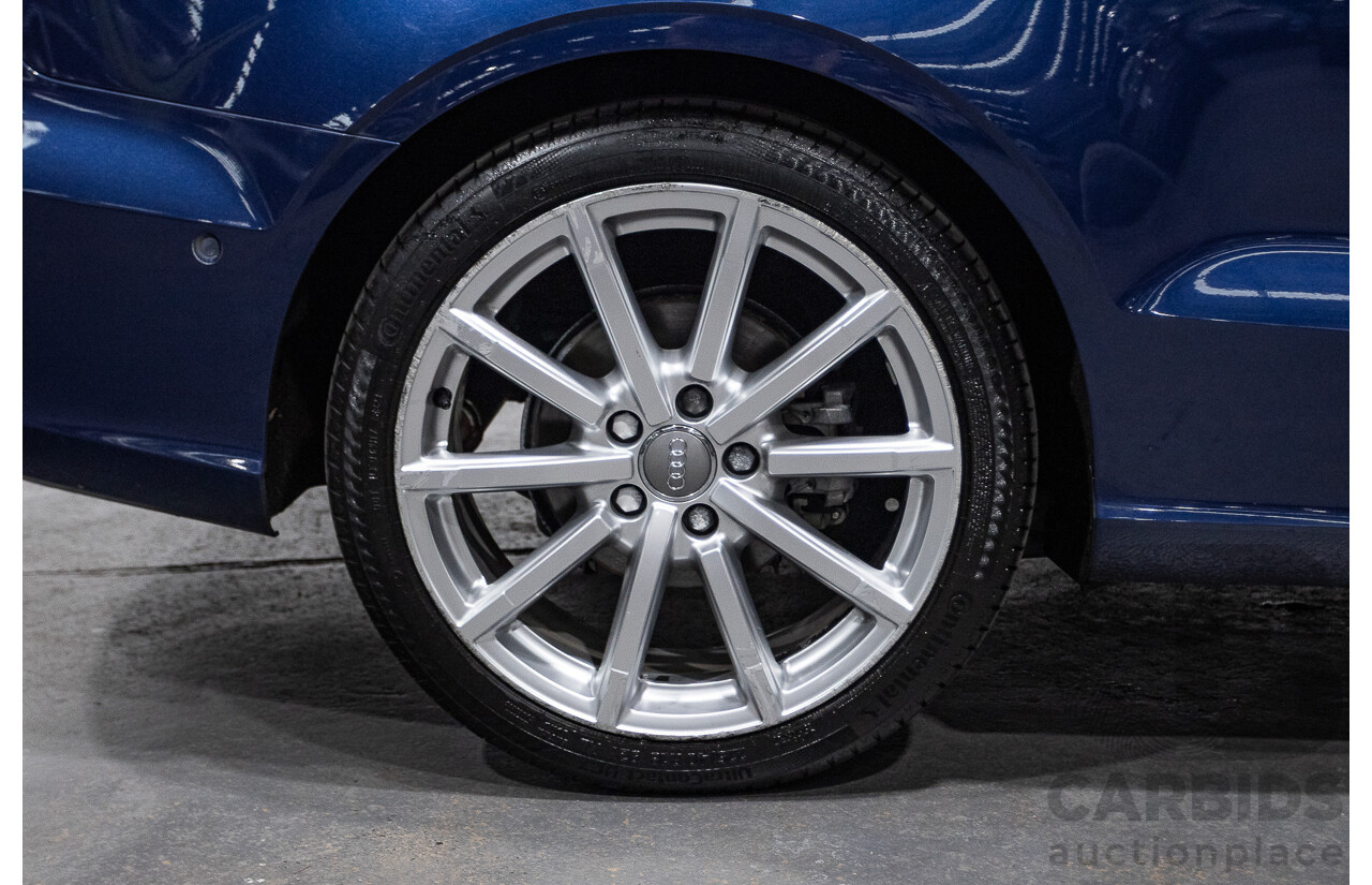 02/2015 Audi A3 1.8 TFSI AMBITION 8V MY15 2D Cabriolet Scuba Blue Turbo 1.8L