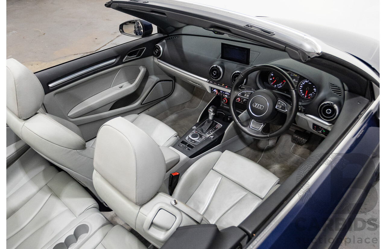 02/2015 Audi A3 1.8 TFSI AMBITION 8V MY15 2D Cabriolet Scuba Blue Turbo 1.8L