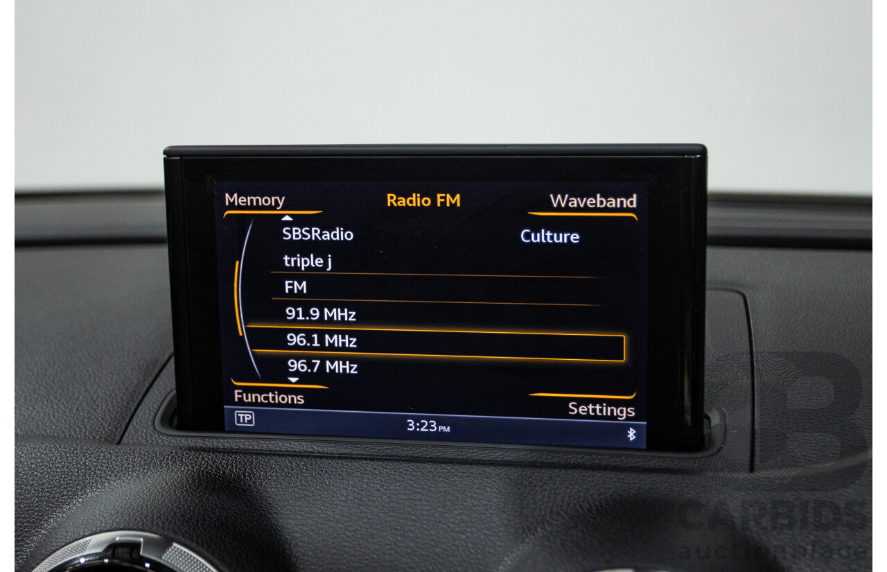 02/2015 Audi A3 1.8 TFSI AMBITION 8V MY15 2D Cabriolet Scuba Blue Turbo 1.8L