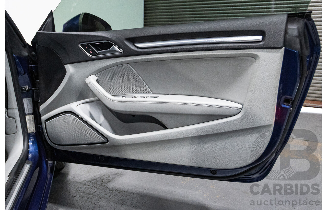 02/2015 Audi A3 1.8 TFSI AMBITION 8V MY15 2D Cabriolet Scuba Blue Turbo 1.8L