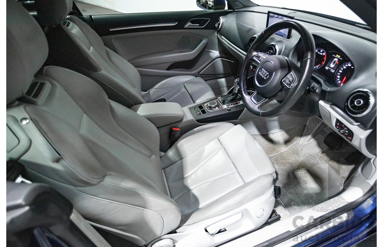 02/2015 Audi A3 1.8 TFSI AMBITION 8V MY15 2D Cabriolet Scuba Blue Turbo 1.8L