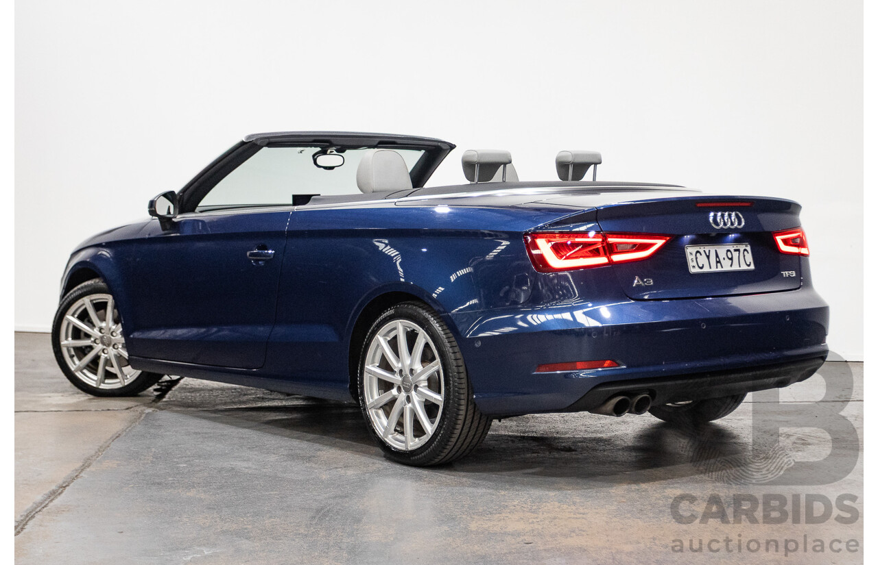 02/2015 Audi A3 1.8 TFSI AMBITION 8V MY15 2D Cabriolet Scuba Blue Turbo 1.8L