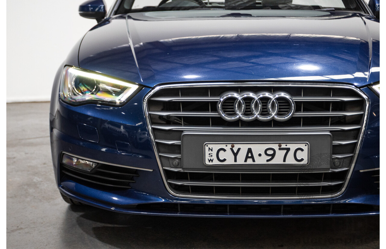 02/2015 Audi A3 1.8 TFSI AMBITION 8V MY15 2D Cabriolet Scuba Blue Turbo 1.8L