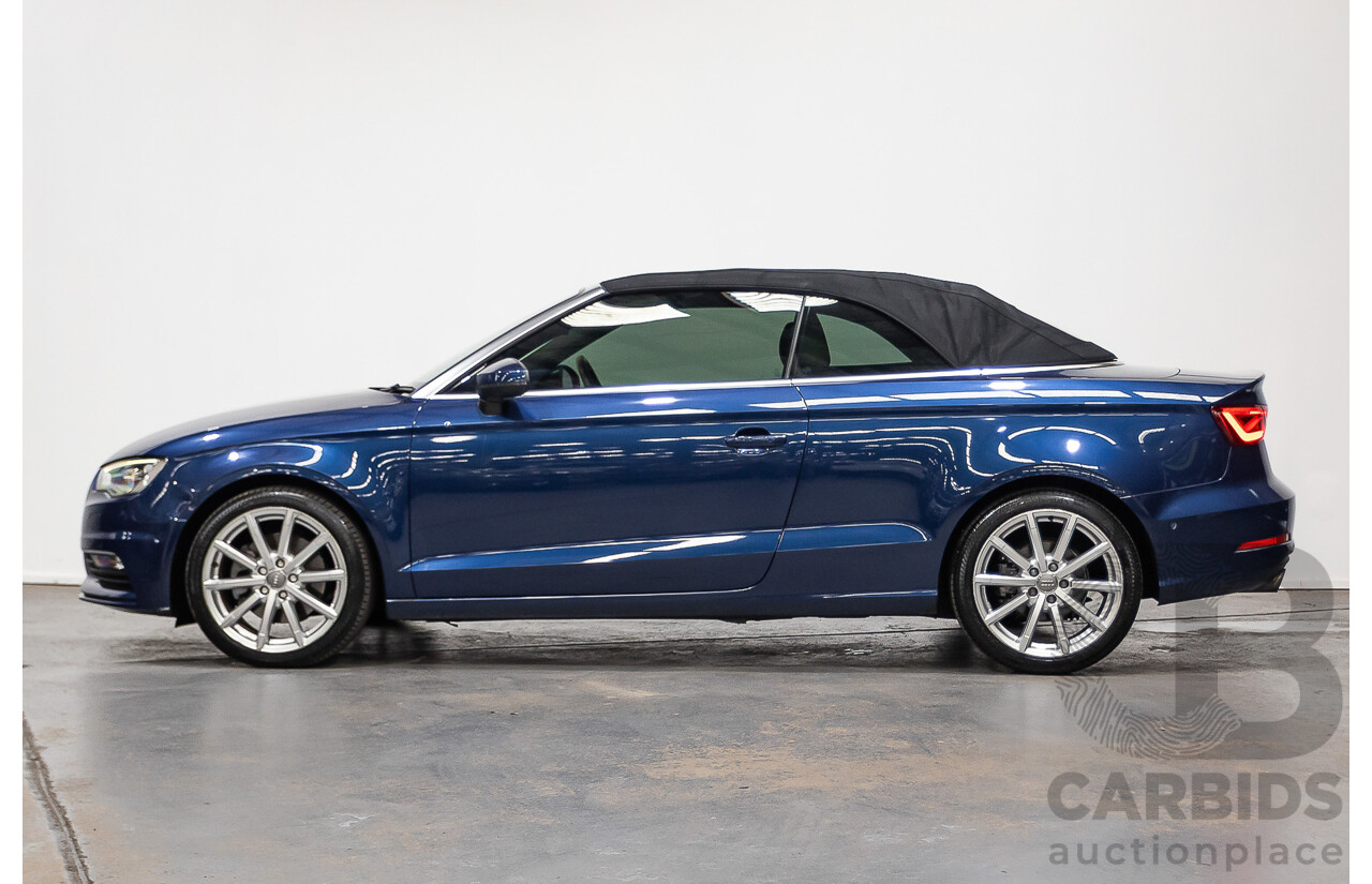 02/2015 Audi A3 1.8 TFSI AMBITION 8V MY15 2D Cabriolet Scuba Blue Turbo 1.8L