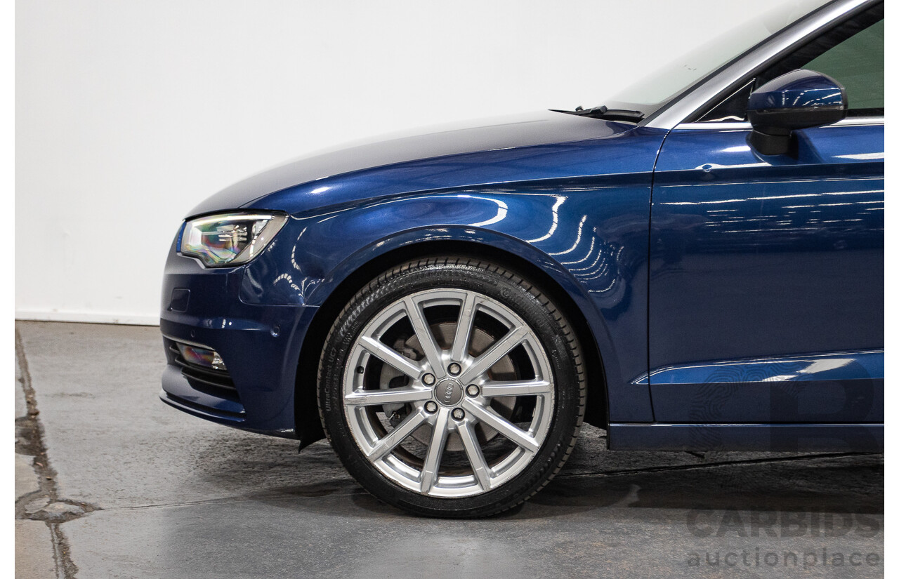 02/2015 Audi A3 1.8 TFSI AMBITION 8V MY15 2D Cabriolet Scuba Blue Turbo 1.8L