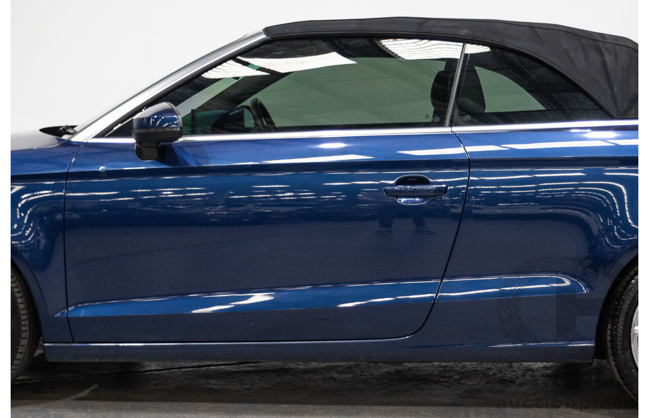 02/2015 Audi A3 1.8 TFSI AMBITION 8V MY15 2D Cabriolet Scuba Blue Turbo 1.8L