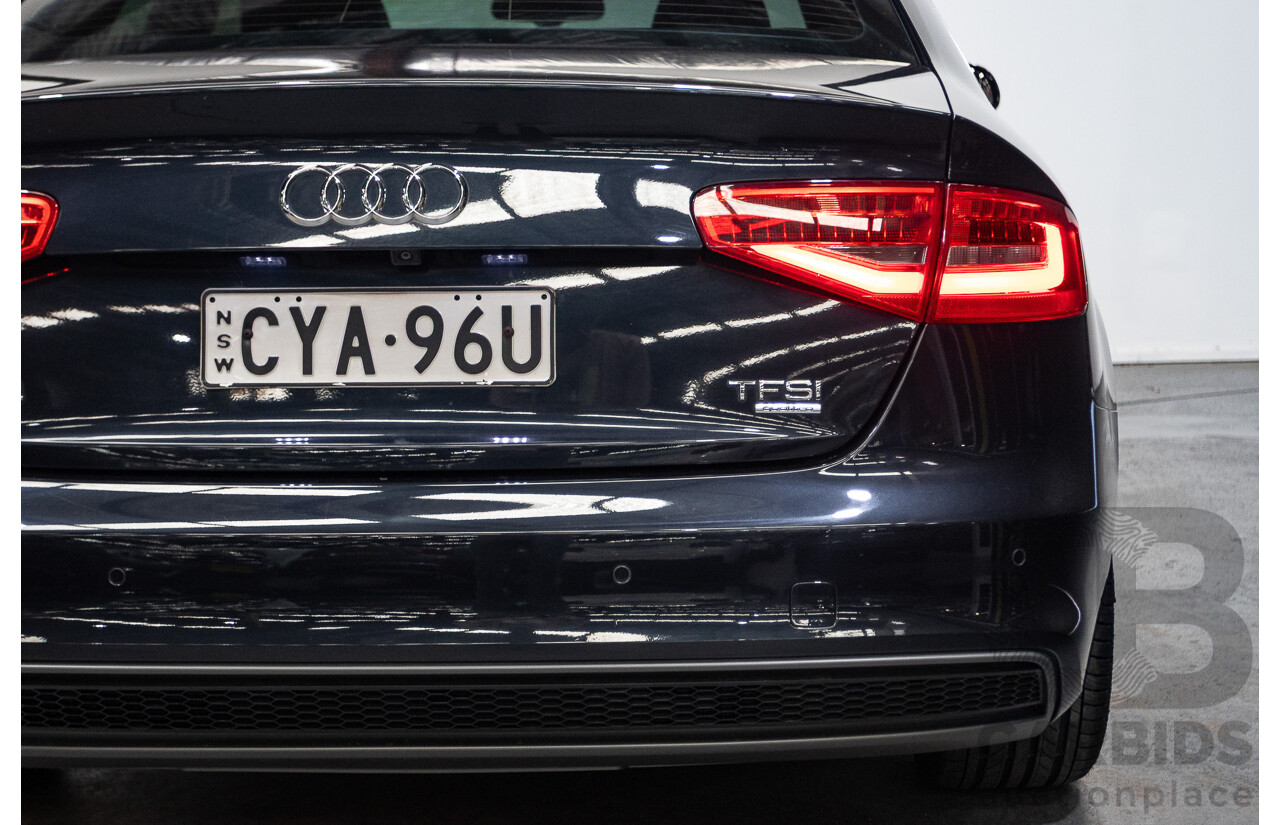 2/2015 Audi A4 2.0 TFSI Ambition Quattro B8 (8K) MY15 4d Sedan Moon light Blue Turbo 2.0L