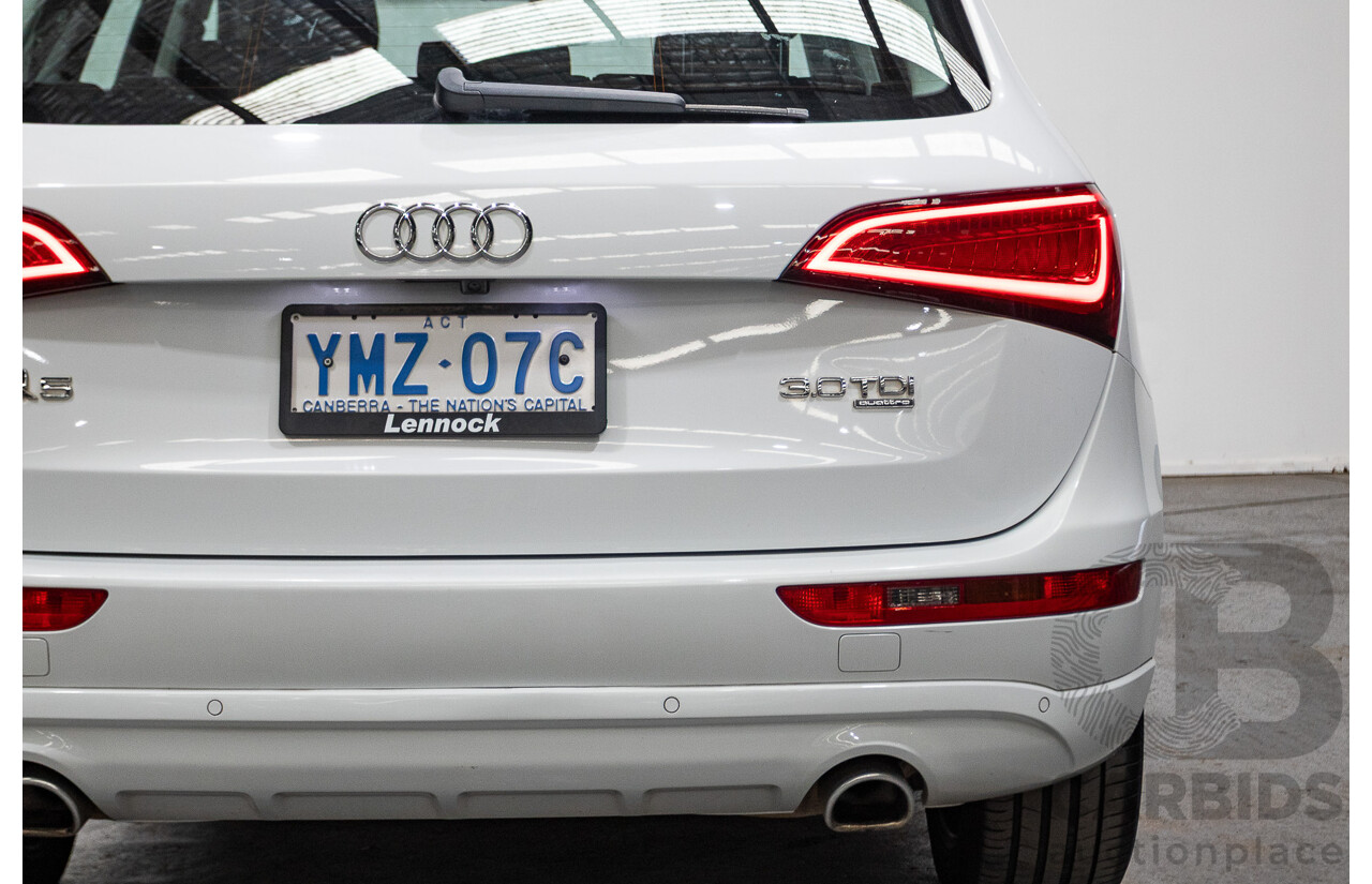 9/2013 Audi Q5 3.0 TDI Quattro 8R MY13 4d Wagon White 3.0L