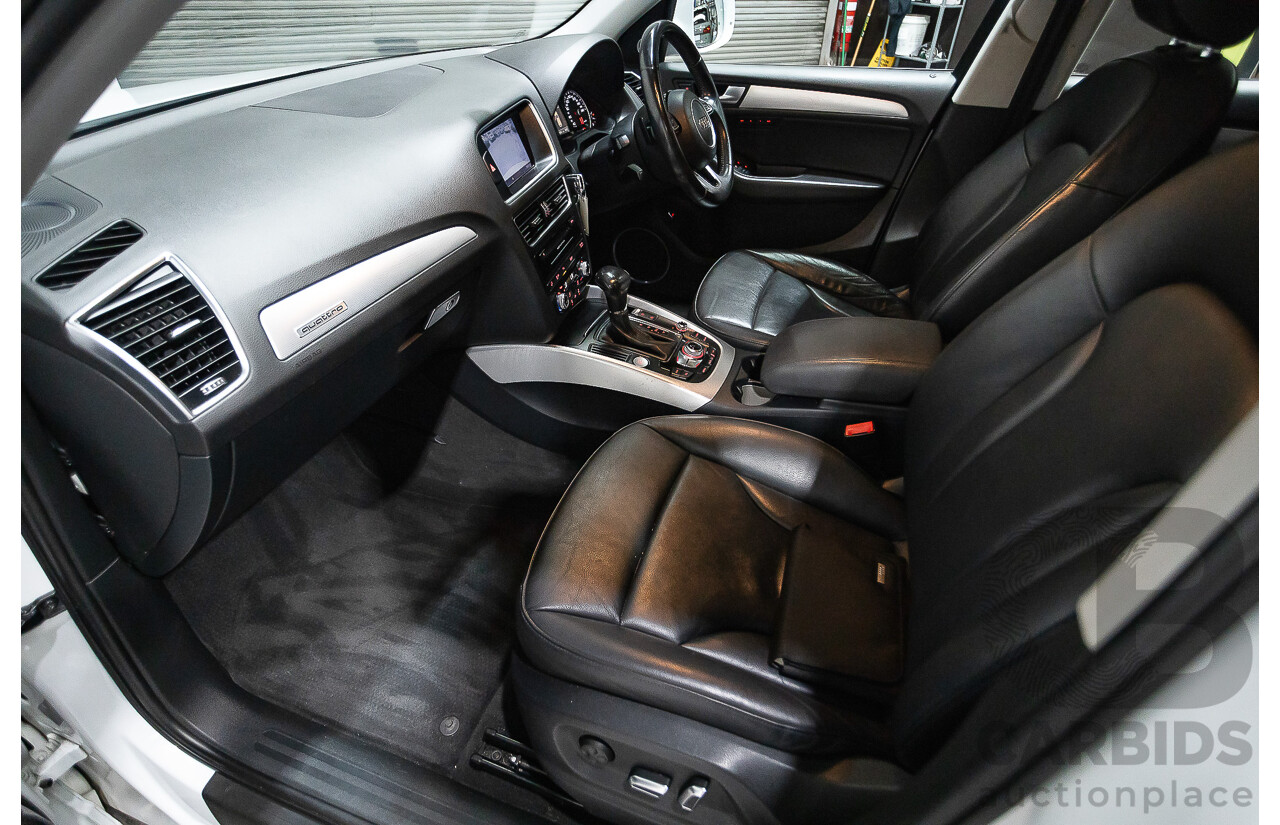 9/2013 Audi Q5 3.0 TDI Quattro 8R MY13 4d Wagon White 3.0L