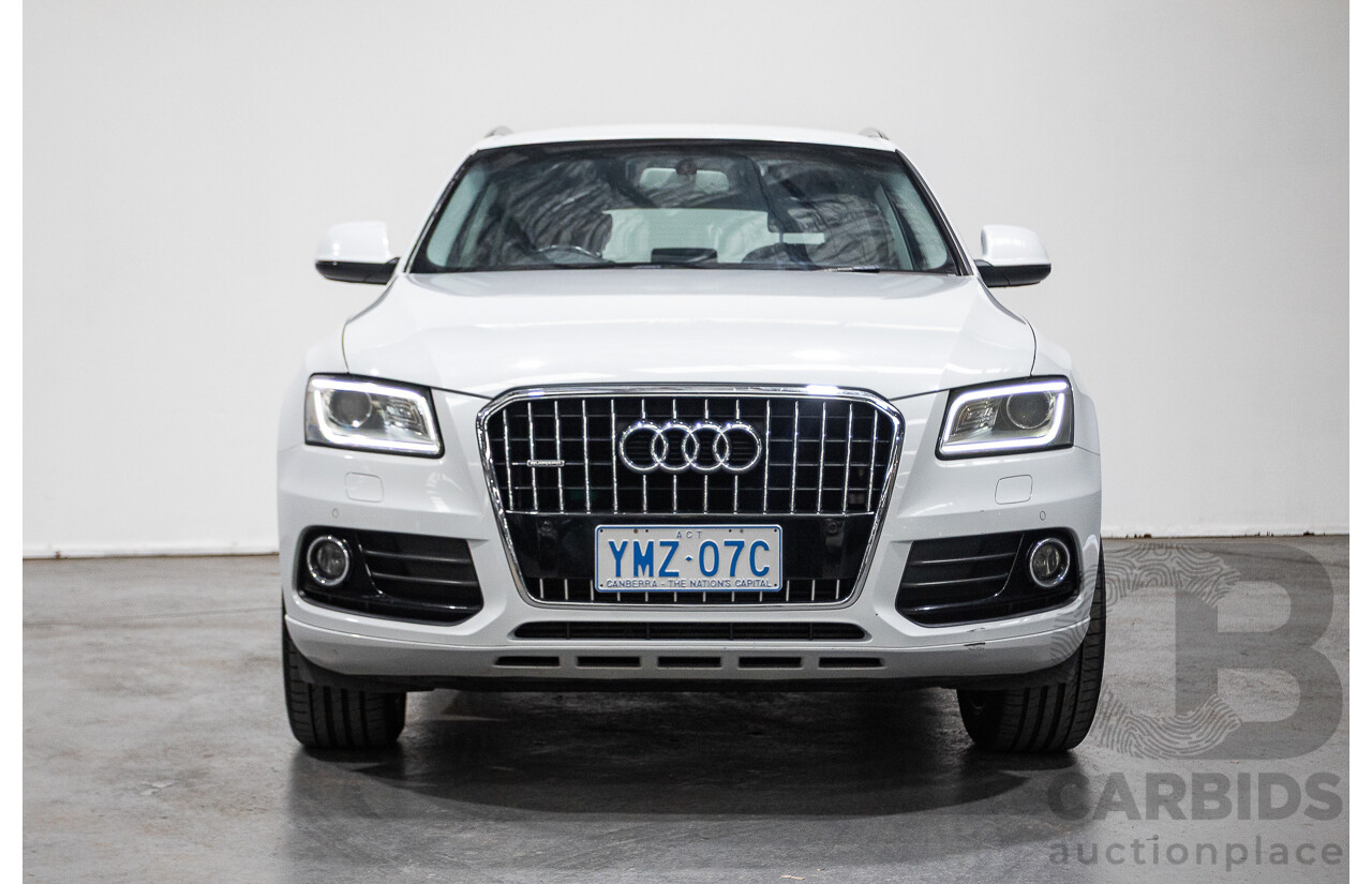 9/2013 Audi Q5 3.0 TDI Quattro 8R MY13 4d Wagon White 3.0L
