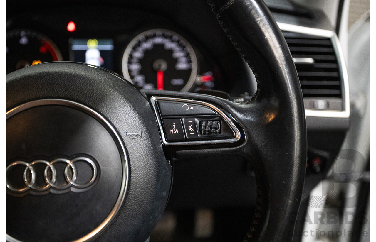 9/2013 Audi Q5 3.0 TDI Quattro 8R MY13 4d Wagon White 3.0L