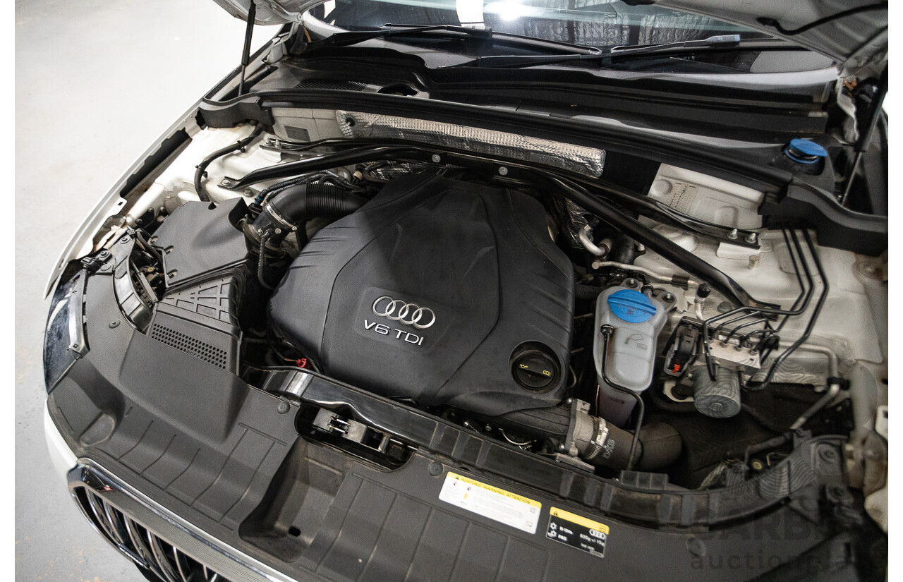 9/2013 Audi Q5 3.0 TDI Quattro 8R MY13 4d Wagon White 3.0L