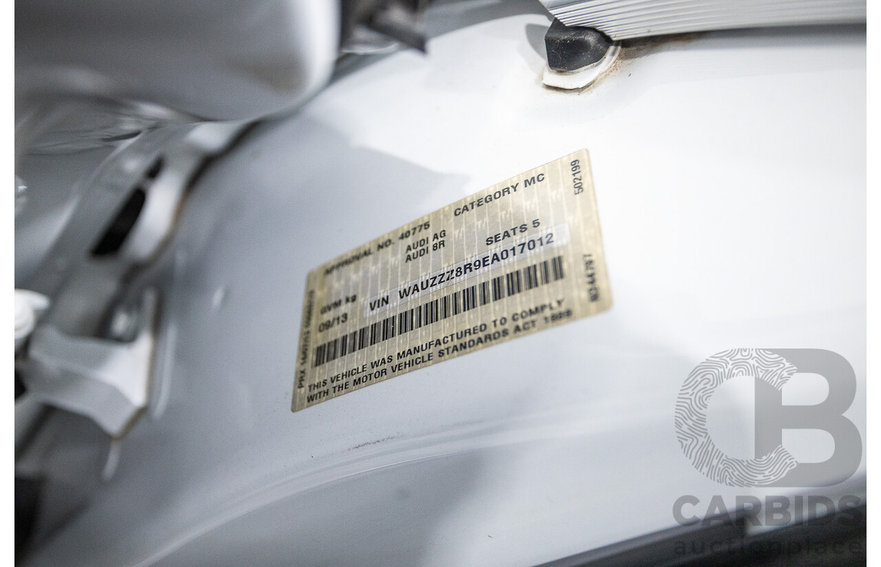 9/2013 Audi Q5 3.0 TDI Quattro 8R MY13 4d Wagon White 3.0L