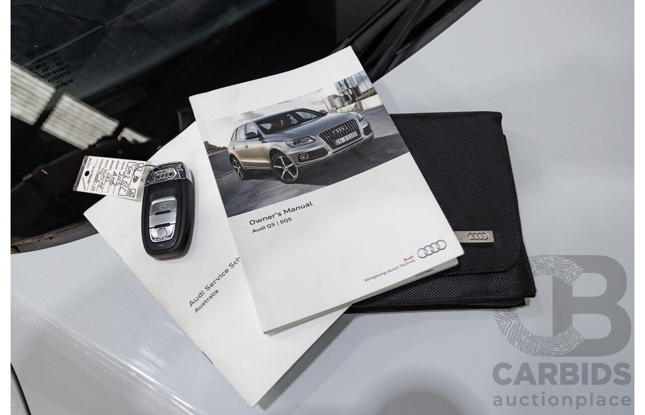 9/2013 Audi Q5 3.0 TDI Quattro 8R MY13 4d Wagon White 3.0L