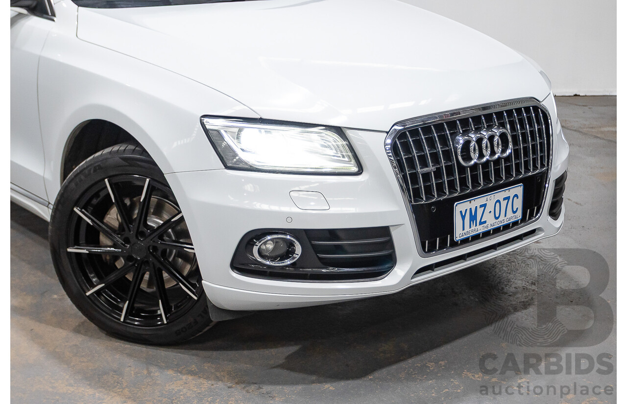 9/2013 Audi Q5 3.0 TDI Quattro 8R MY13 4d Wagon White 3.0L