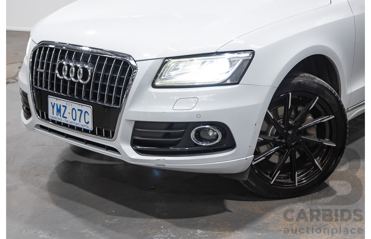 9/2013 Audi Q5 3.0 TDI Quattro 8R MY13 4d Wagon White 3.0L