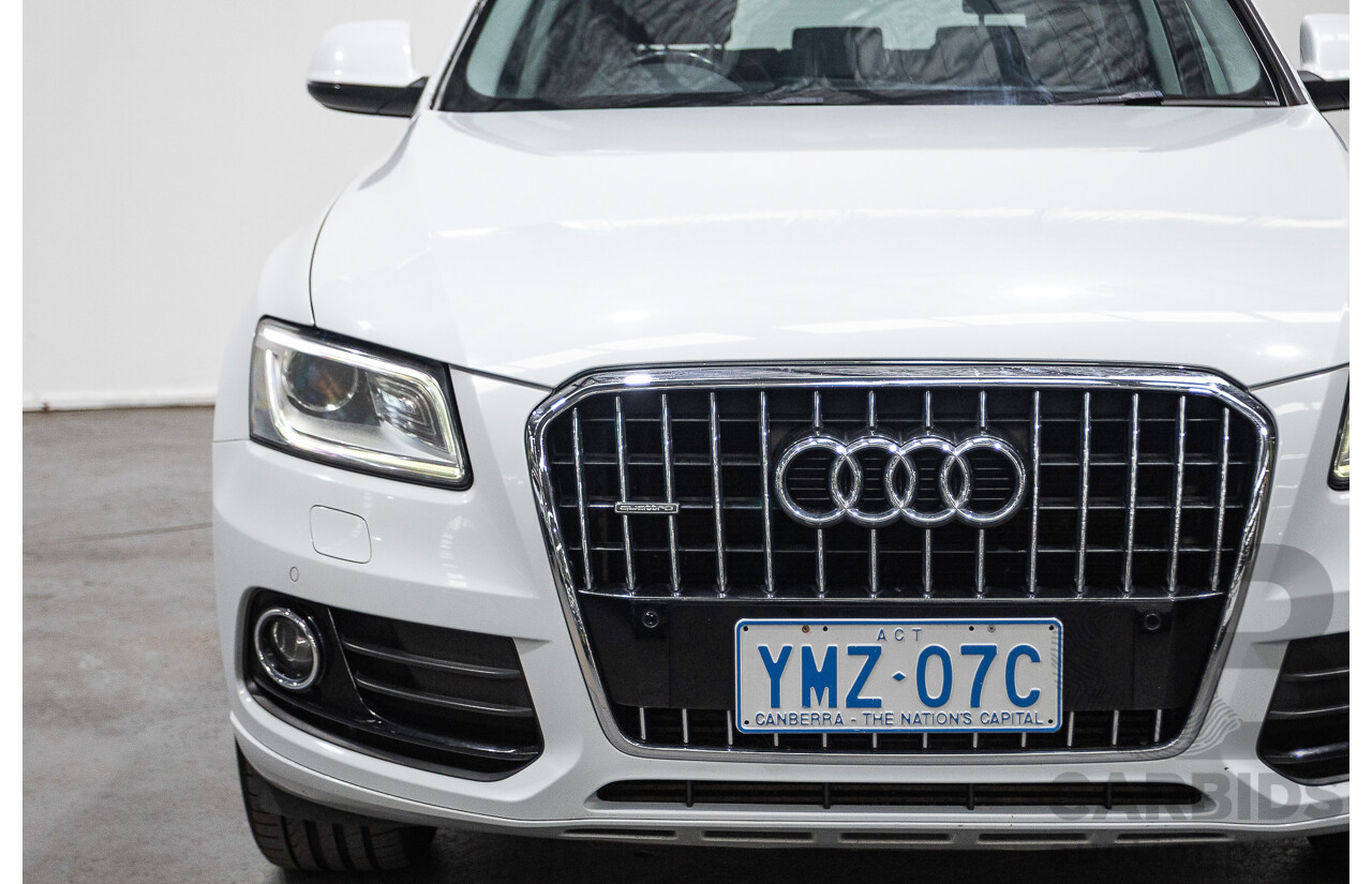9/2013 Audi Q5 3.0 TDI Quattro 8R MY13 4d Wagon White 3.0L