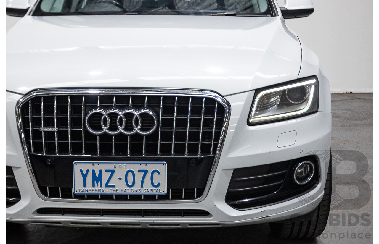 9/2013 Audi Q5 3.0 TDI Quattro 8R MY13 4d Wagon White 3.0L