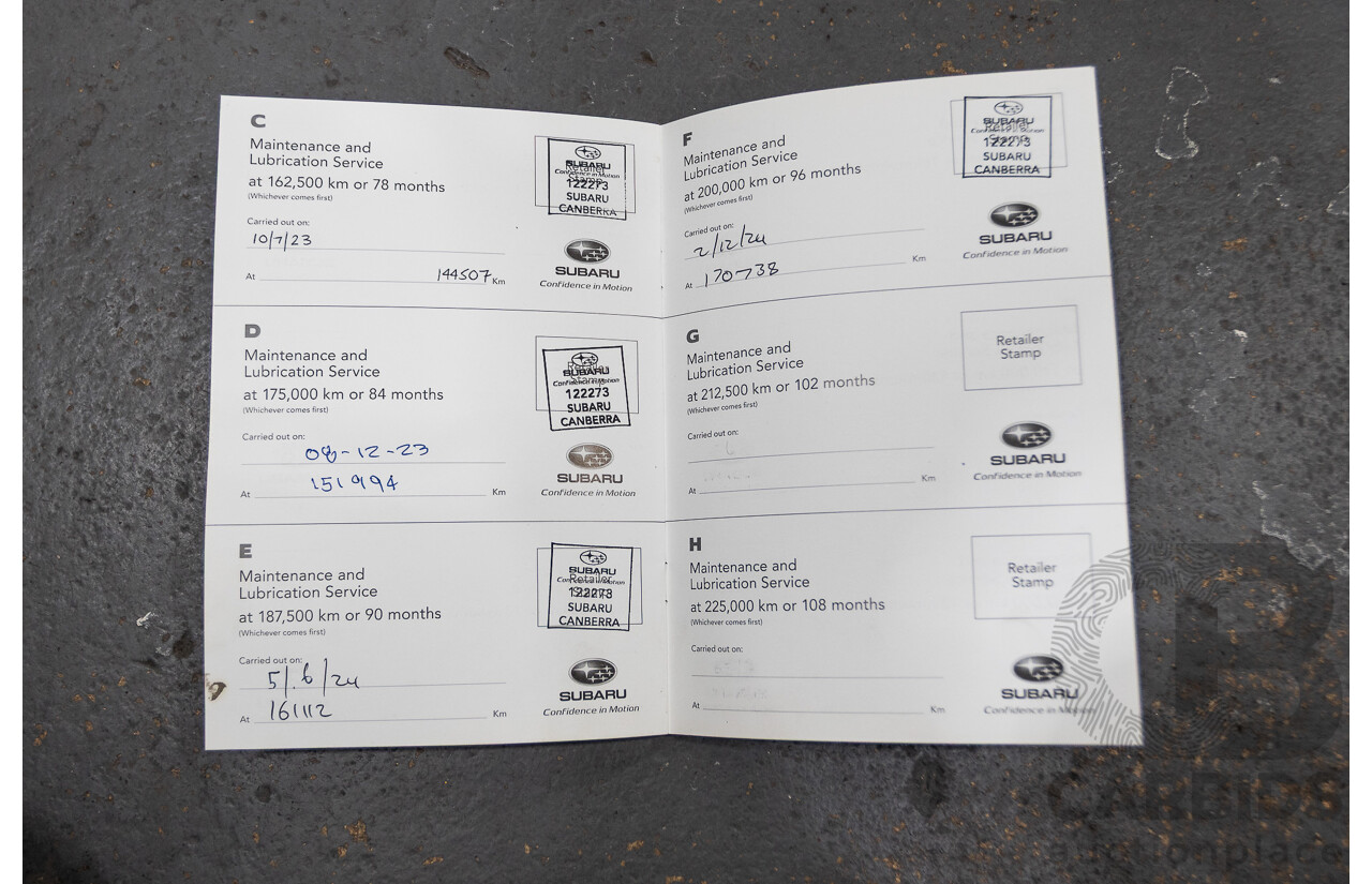 11/2016 Subaru Outback 2.0D Premium (AWD) MY16 4D Wagon Ice Silver Turbo Diesel 2.0L