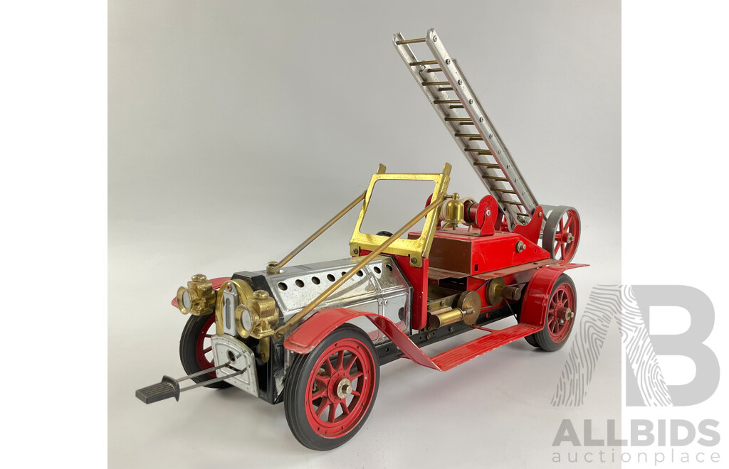 Vintage Mamod Live Steam Powered Edwardian Fire Truck, Made in England