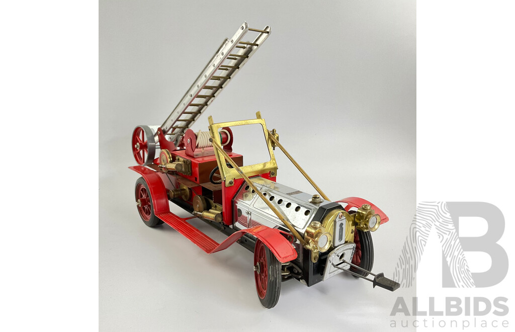 Vintage Mamod Live Steam Powered Edwardian Fire Truck, Made in England