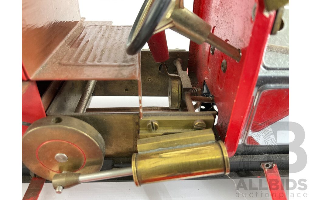 Vintage Mamod Live Steam Powered Edwardian Fire Truck, Made in England
