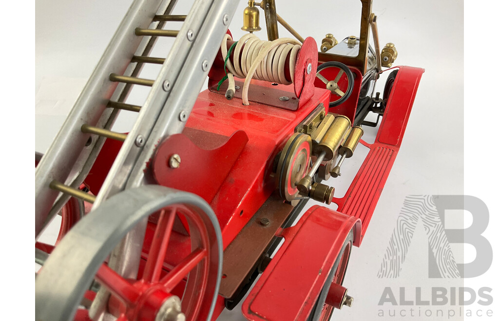 Vintage Mamod Live Steam Powered Edwardian Fire Truck, Made in England