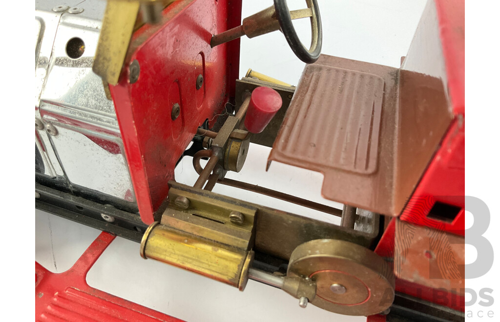 Vintage Mamod Live Steam Powered Edwardian Fire Truck, Made in England