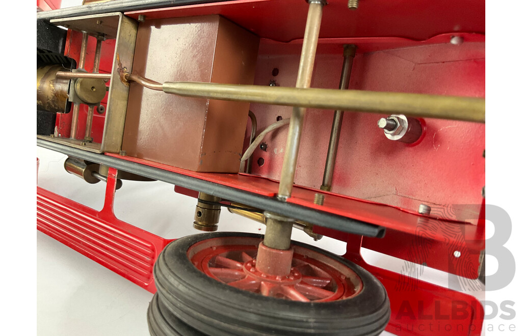 Vintage Mamod Live Steam Powered Edwardian Fire Truck, Made in England