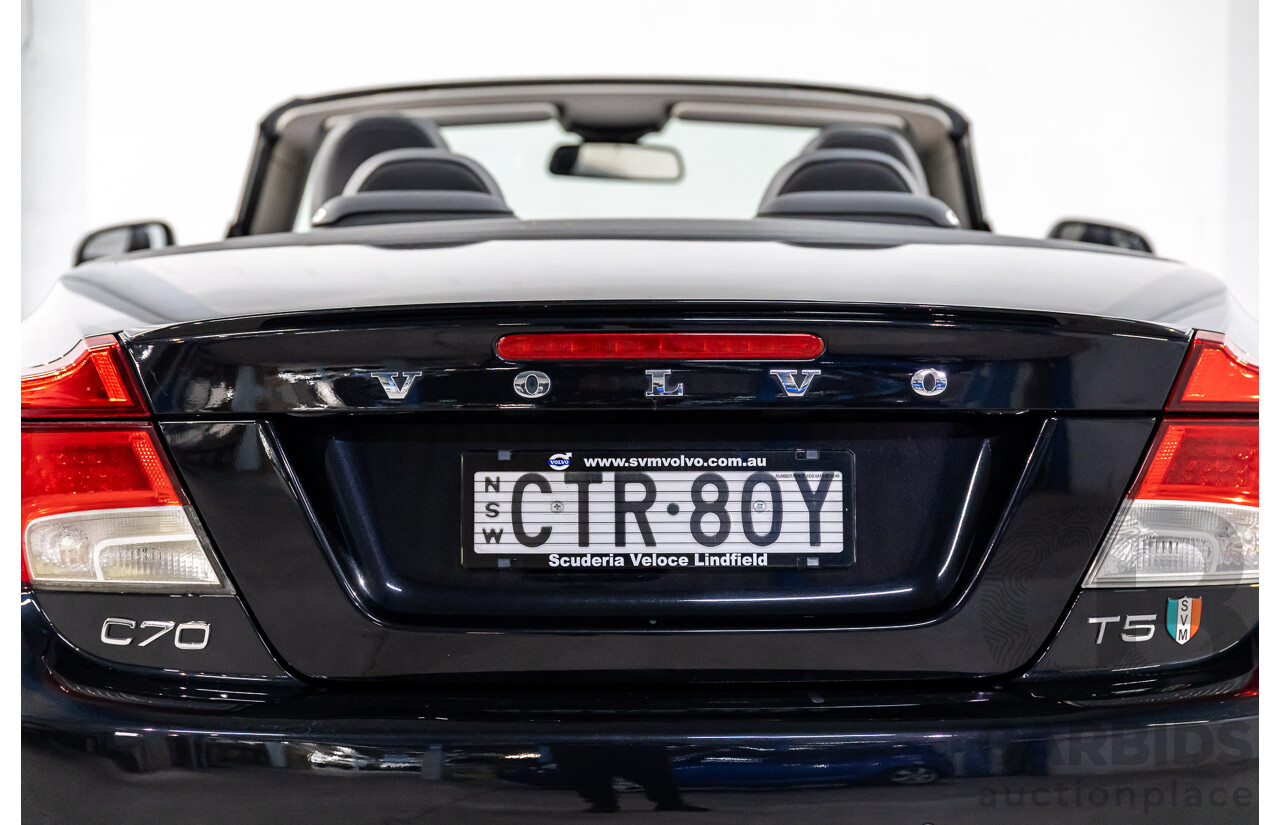 5/2014 Volvo C70 T5 MY13 2d Convertible Black Sapphire Metallic Turbo 2.5L