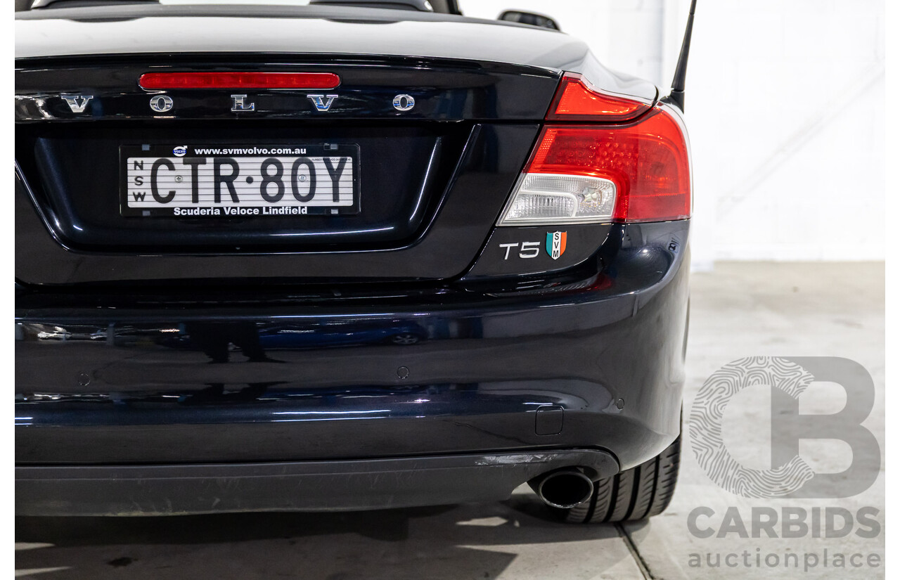 5/2014 Volvo C70 T5 MY13 2d Convertible Black Sapphire Metallic Turbo 2.5L