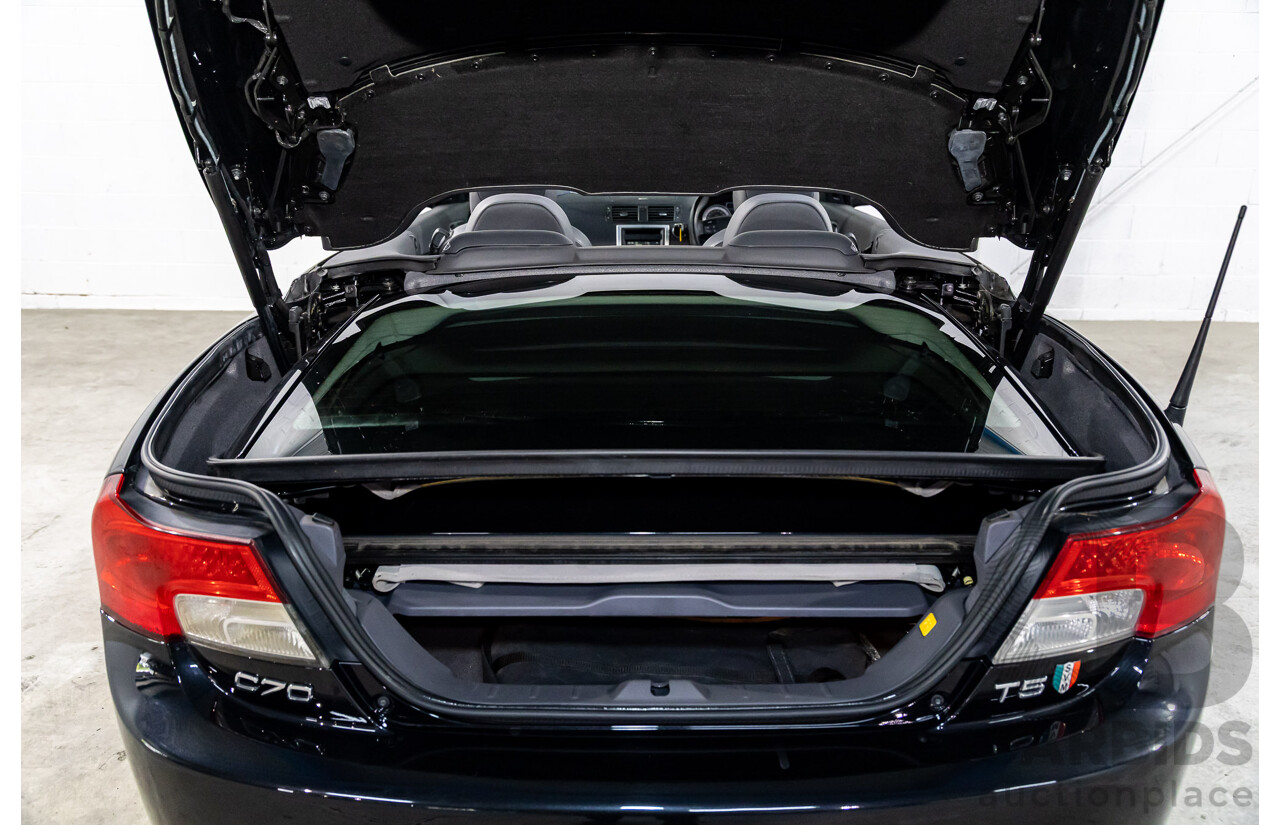 5/2014 Volvo C70 T5 MY13 2d Convertible Black Sapphire Metallic Turbo 2.5L