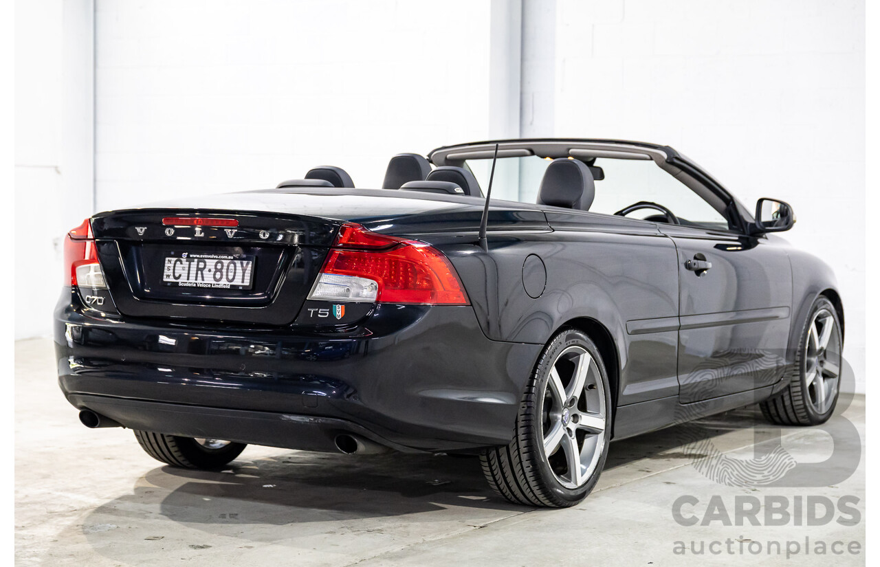 5/2014 Volvo C70 T5 MY13 2d Convertible Black Sapphire Metallic Turbo 2.5L