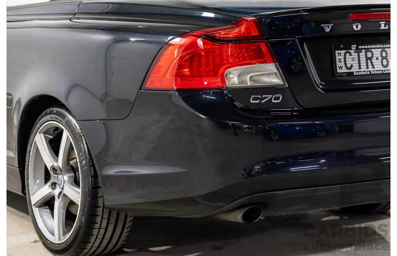5/2014 Volvo C70 T5 MY13 2d Convertible Black Sapphire Metallic Turbo 2.5L
