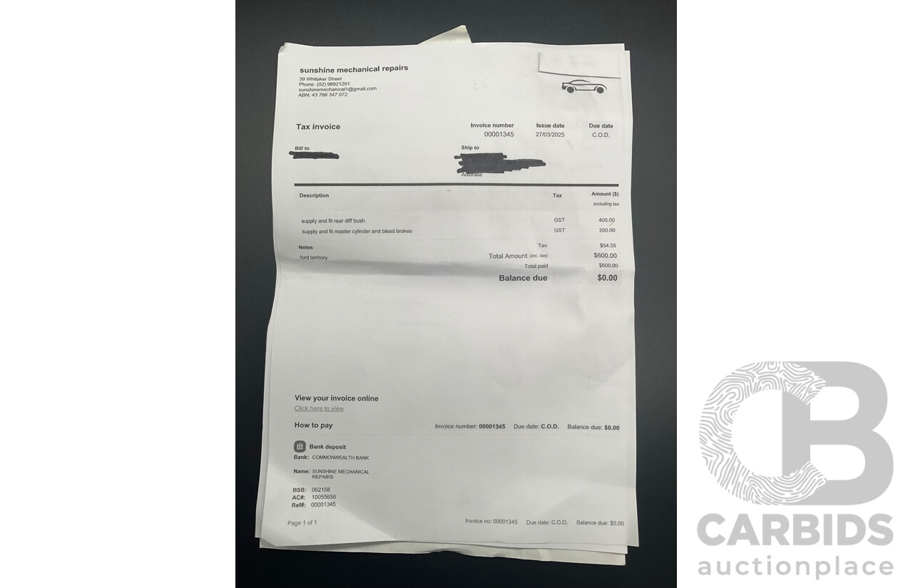 1/2006 Ford Territory Ghia (4x4) SY 4d Wagon Lightning Strike Metallic 4.0L