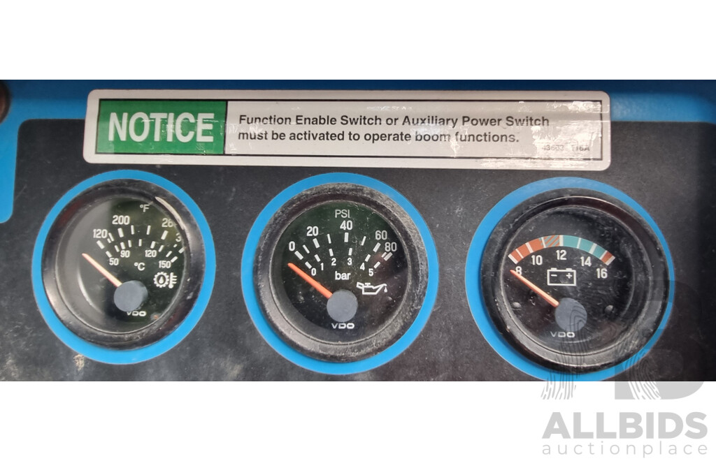 08/2008, 6.8 Tonne, 45ft Diesel Deutz F3L 2011, Telescopic Genie S-45 4WD - 13.7m Stick Boom Lift