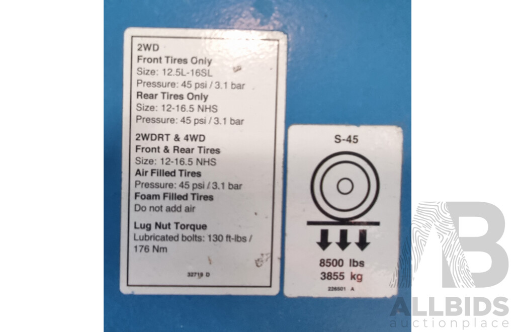 08/2008, 6.8 Tonne, 45ft Diesel Deutz F3L 2011, Telescopic Genie S-45 4WD - 13.7m Stick Boom Lift