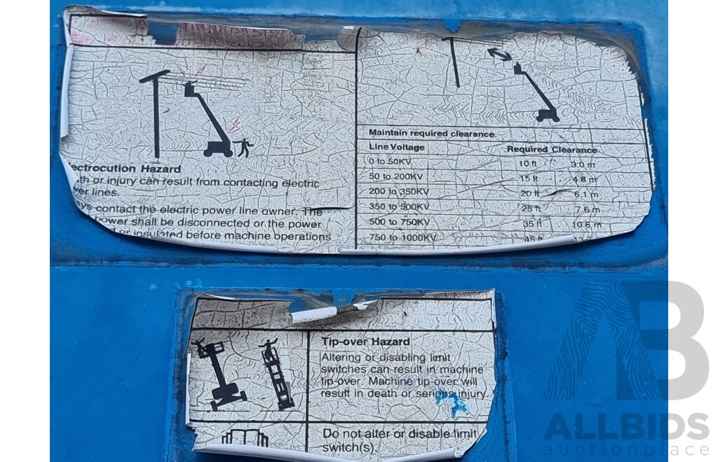 08/2008, 6.8 Tonne, 45ft Diesel Deutz F3L 2011, Telescopic Genie S-45 4WD - 13.7m Stick Boom Lift